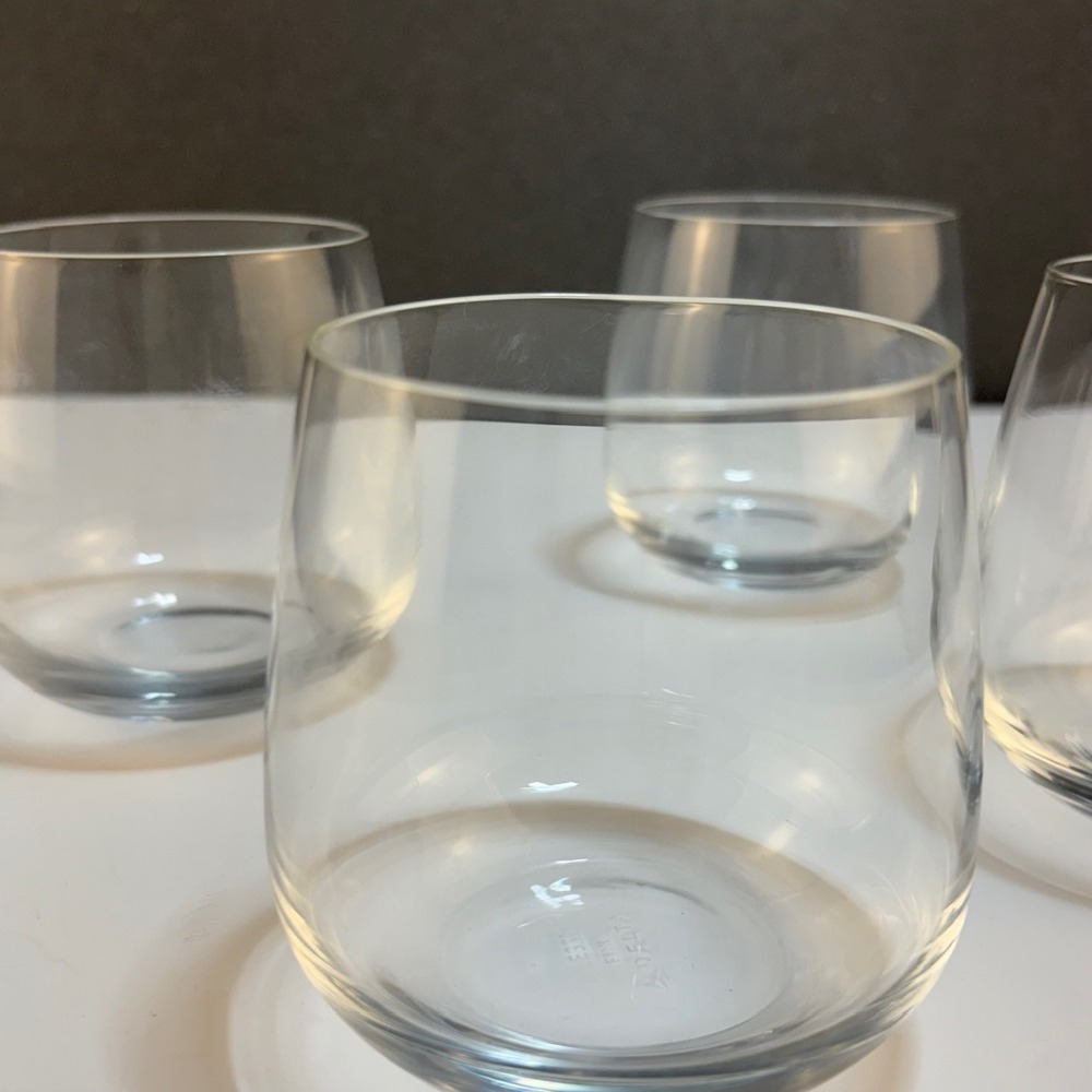 Alessi for Delta Set‎ of 24 Stemless Wine Glasses Rocks Cocktail Barware Party